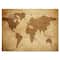 Designart - Ancient Map of The World V - Vintage Canvas Wall Art Print